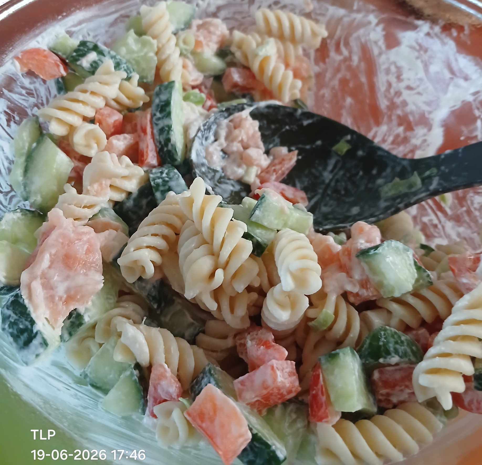 pastasalade met zalm