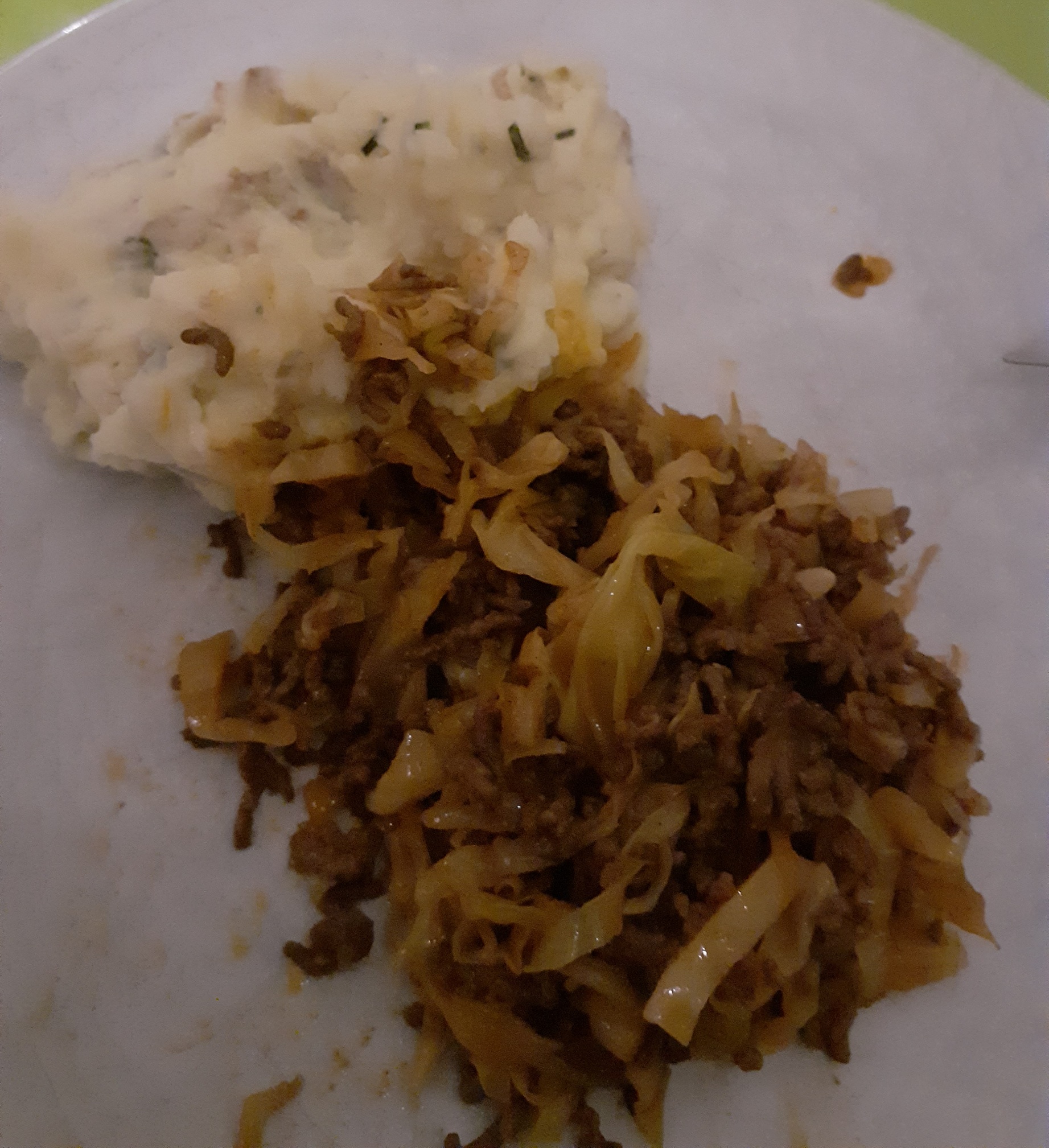 spitskool met gehakt