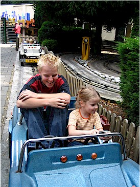 Eric en Robin in de buggy