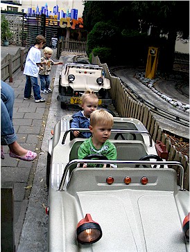 Jan en Nadie in de buggy