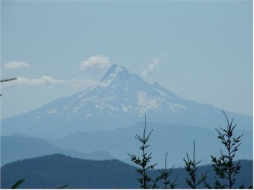 Mount St Helens in de mist